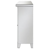 Melinda 2-door Wine Cabinet with Lighting Mirror