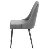 Alan Upholstered Dining Chairs Grey (Set of 2)