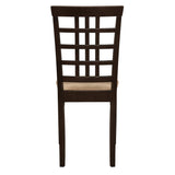 Kelso Lattice Back Dining Chairs Cappuccino (Set of 2)