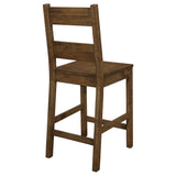 Coleman Counter Height Stools Rustic Golden Brown (Set of 2)