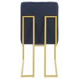 Cisco Tufted Back Side Chairs Ink Blue (Set of 2)