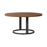 Round Wood Top Dining Table Natural Cherry