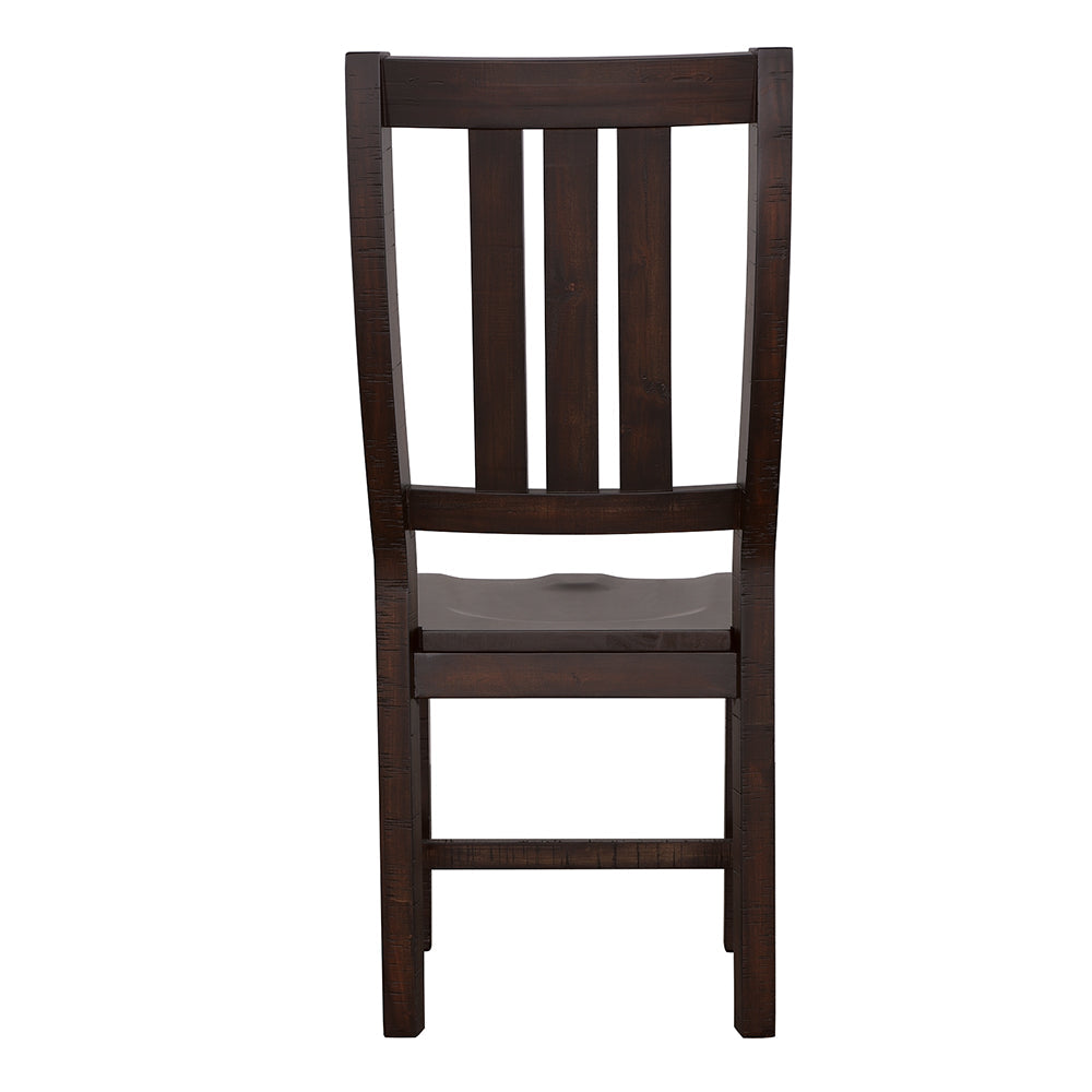 Calandra Slat Back Side Chairs Vintage Java (Set of 2)