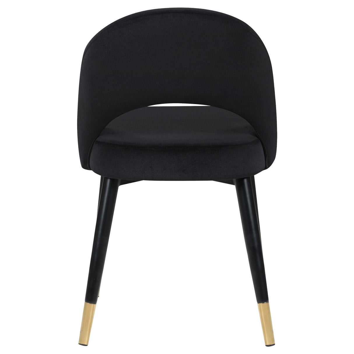 Lindsey Arched Back Upholstered Side Chairs Black (Set of 2)