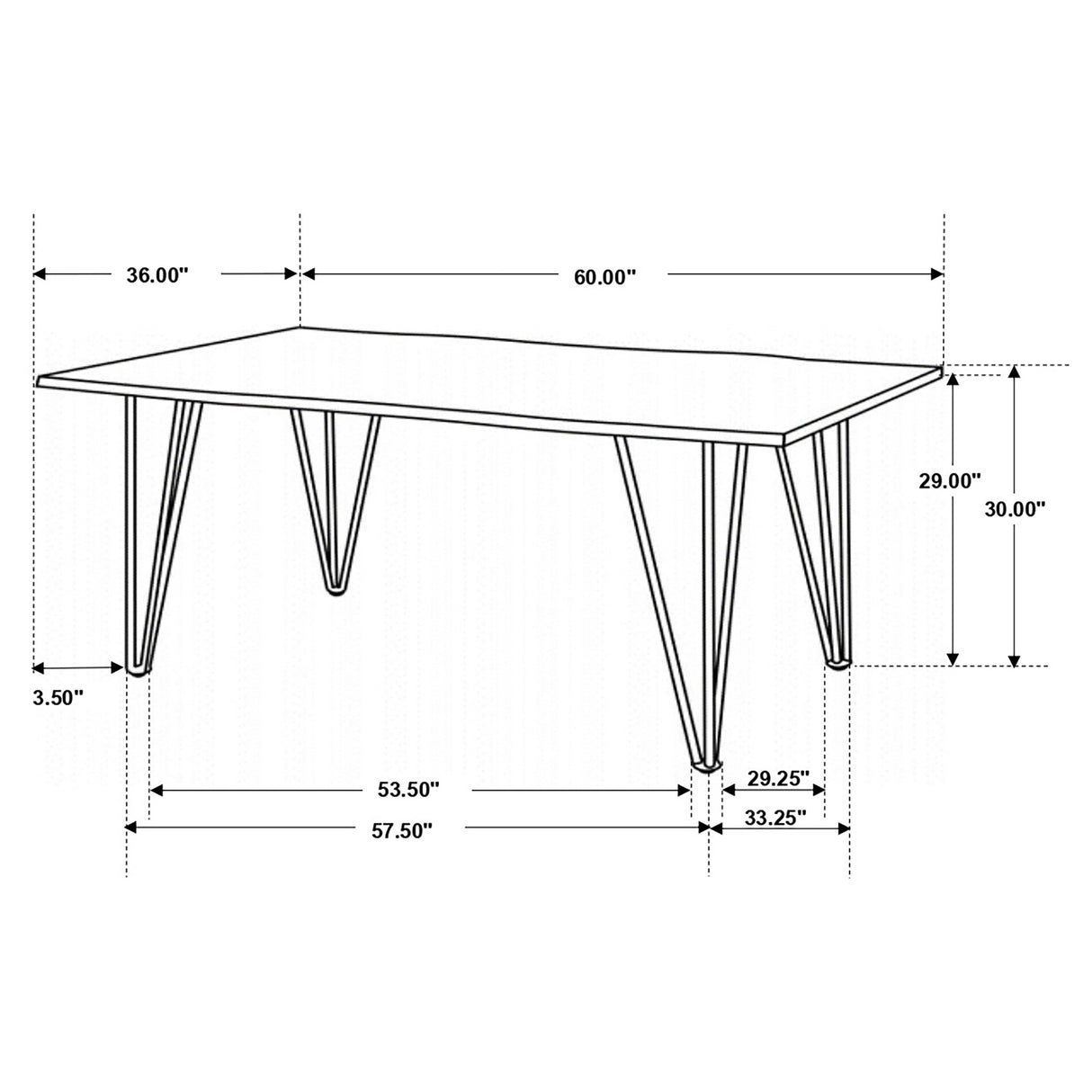 Topeka Live-edge Dining Table Mango Cocoa and Gunmetal