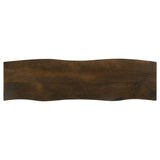 Topeka Live-edge Dining Bench Mango Cocoa and Gunmetal