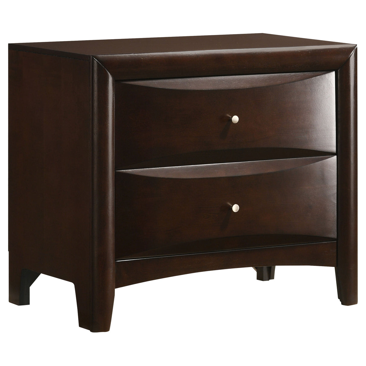 Phoenix 2-drawer Nightstand Deep Cappuccino