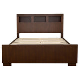 Jessica  Bed with Storage Headboard Cappuccino