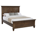 Franco Wood  Panel Bed Burnished Oak