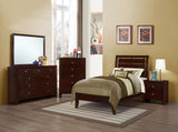 Serenity  Panel Bed Rich Merlot