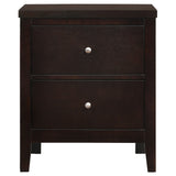 Carlton 2-drawer Rectangular Nightstand Cappuccino