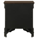 Louis Philippe 2-drawer Nightstand Cappuccino