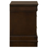 Louis Philippe 2-drawer Nightstand Cappuccino