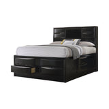 Briana  Platform Storage Bed Black