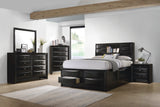 Briana  Platform Storage Bed Black