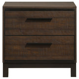 Edmonton 2-drawer Nightstand Rustic Tobacco