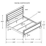 Kauffman  Panel Bed Dark Cocoa