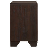 Kauffman 2-drawer Nightstand Dark Cocoa