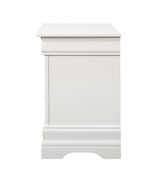 Louis Philippe 2-drawer Nightstand White