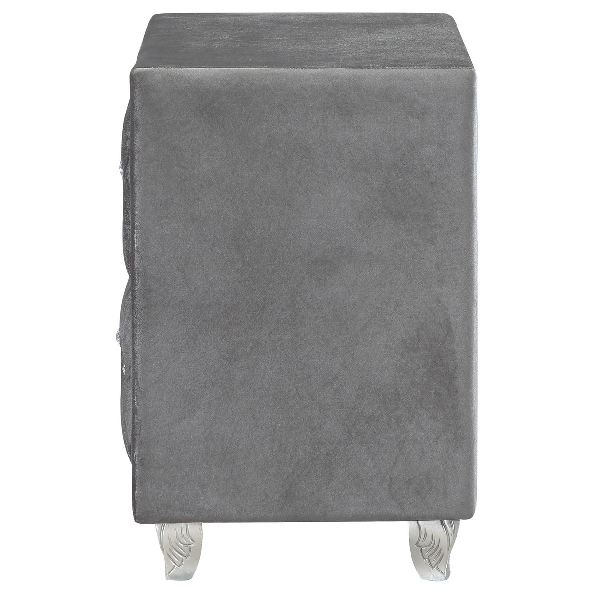 Deanna 2-drawer Rectangular Nightstand Grey