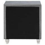 Deanna 2-drawer Rectangular Nightstand Grey