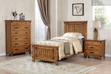 Brenner  Panel Bed Rustic Honey