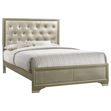 Beaumont Upholstered  Bed Champagne