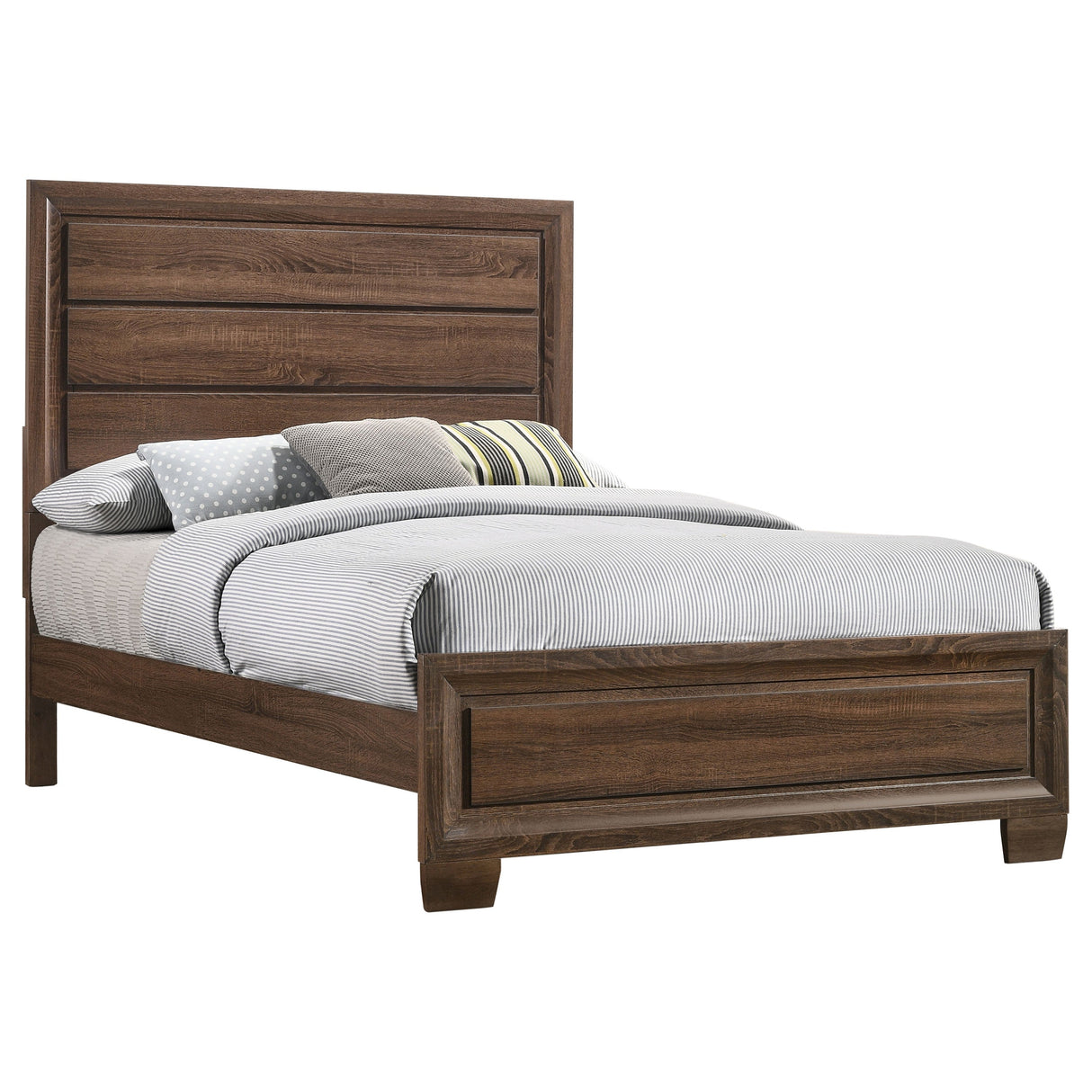 Brandon  Panel Bed Medium Warm Brown