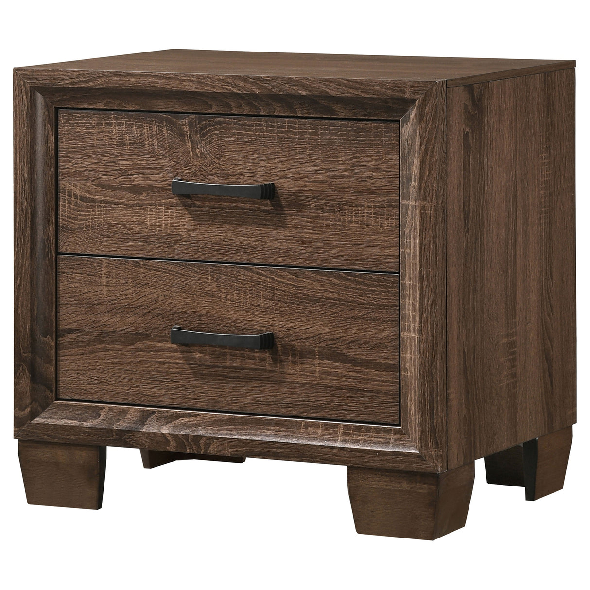 Brandon 2-drawer Nightstand Medium Warm Brown