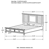 Franco  Storage Bed Antique White