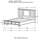 Franco  Storage Bed Antique White