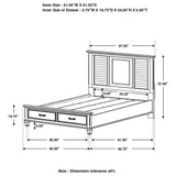 Franco  Storage Bed Antique White