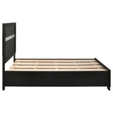 Miranda  2-drawer Storage Bed Black