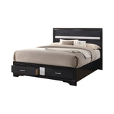 Miranda  2-drawer Storage Bed Black