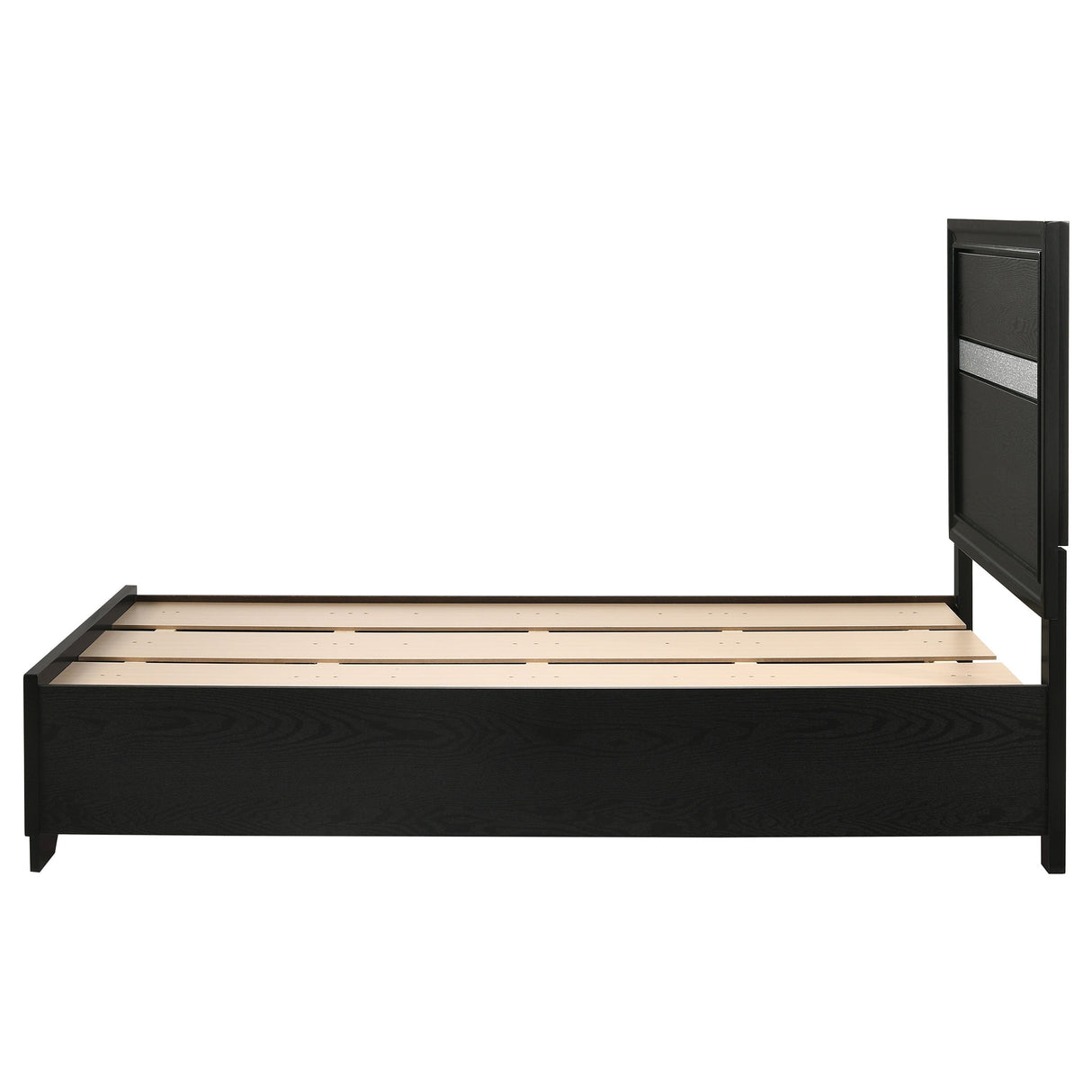 Miranda  2-drawer Storage Bed Black