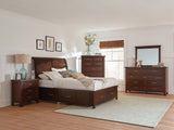 Barstow Queen Storage Bed Pinot Noir