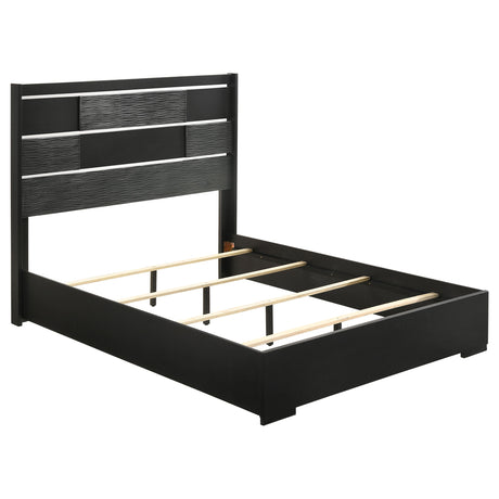 Blacktoft  Panel Bed Black