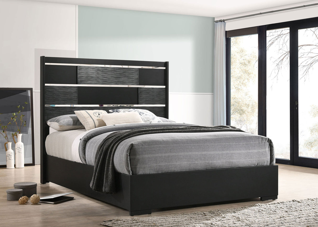 Blacktoft  Panel Bed Black