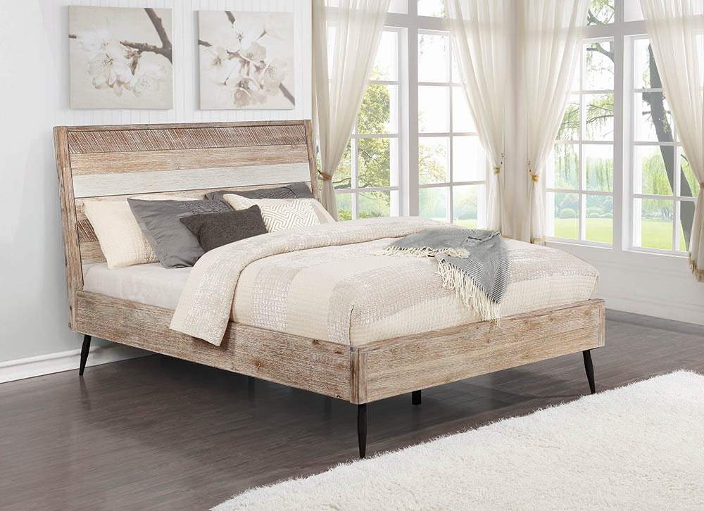 Marlow  Platform Bed Rough Sawn Multi