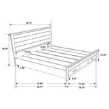 Woodmont  Storage Bed Rustic Golden Brown