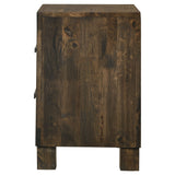 Woodmont 2-drawer Nightstand Rustic Golden Brown