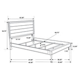 Ramon Wood Queen Panel Bed Metallic Sterling