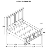 Bennington Rectangular Bed Acacia Brown