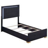 Marceline  Bed with LED Headboard Black