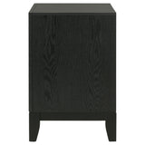 Valencia 2-drawer Nightstand Light Brown and Black