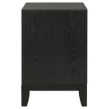 Valencia 2-drawer Nightstand Light Brown and Black