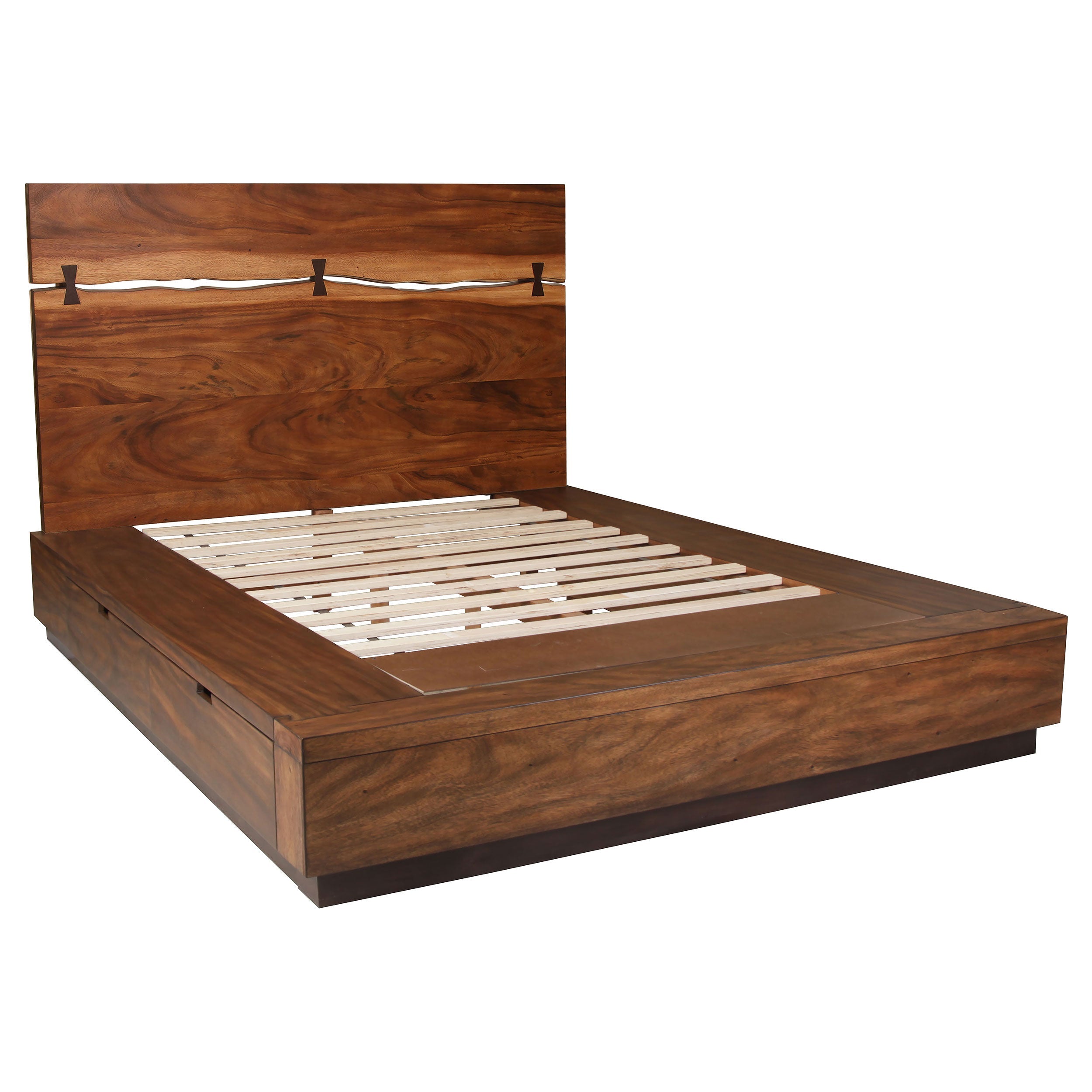 Winslow Storage  Bed Smokey Walnut and Coffee Bean