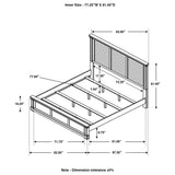 Hillcrest  Panel Bed White