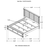 Hillcrest  Panel Bed White