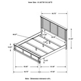 Hillcrest  Panel Bed White